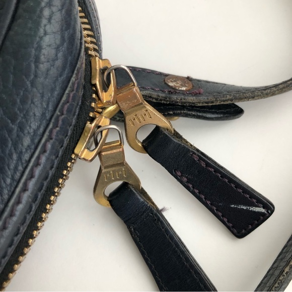 Vintage 90s Dooney and Bourke leather crossbody bag blue - Picture 12 of 12